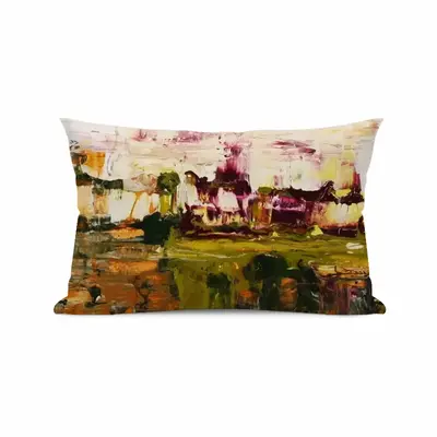 Blooming Cherry Trees Polyester Pillow (Rectangle, Multi-Size)