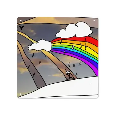 Rainbow 1 Square Iron Painting (Multi-Size)