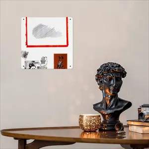 Hieroglyphic Silence Square Iron Painting (Multi-Size)