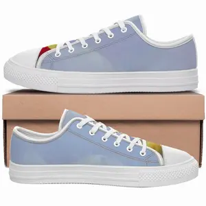 Men Fence Poppies Retro Canvas Shoes