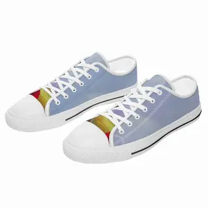 Men Fence Poppies Retro Canvas Shoes