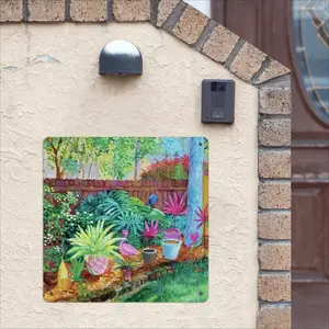 Backyard Garden Ii Square Iron Painting (Multi-Size)