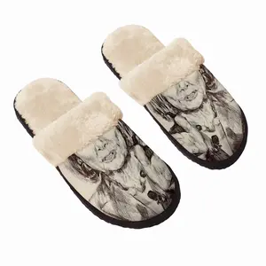 Men Nancy Pelosi Fuzzy Slippers