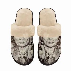 Men Nancy Pelosi Fuzzy Slippers