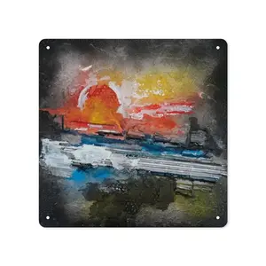 Sunset Square Iron Painting (Multi-Size)