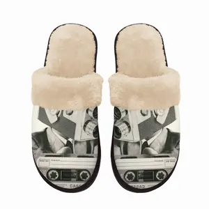 Men The Future Is Analog Fuzzy Slippers