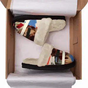 Men Victory Lap Fuzzy Slippers