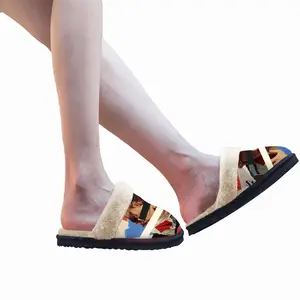 Men Victory Lap Fuzzy Slippers