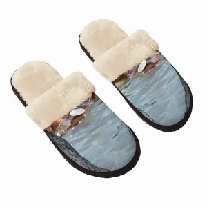 Men To The Sea Fuzzy Slippers