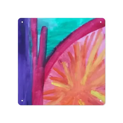 Colorful Straws Square Iron Painting (Multi-Size)