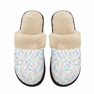 Men Soft Colorful Fuzzy Slippers