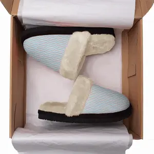 Men Light Blue Copper I Fuzzy Slippers