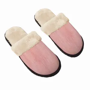 Men Pink Fuzzy Slippers