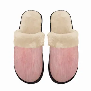 Men Pink Fuzzy Slippers