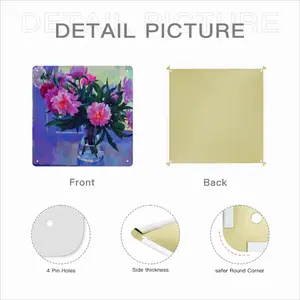 Peonies Square Iron Painting (Multi-Size)