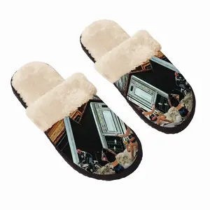 Men High Fidelity Fuzzy Slippers