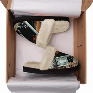 Men High Fidelity Fuzzy Slippers