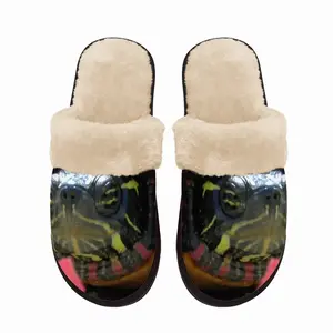 Men Big New Hampshire Turtle Fuzzy Slippers