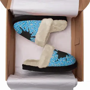 Men Romantic Spot Fuzzy Slippers