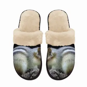 Men Hight Park Chipmunk Fuzzy Slippers