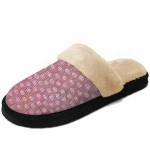 Men Spindles Pink Fuzzy Slippers