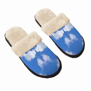 Men Head In The Clouds Fuzzy Slippers