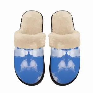 Men Head In The Clouds Fuzzy Slippers