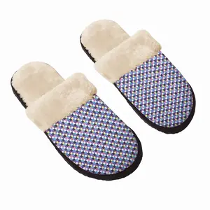 Men Colorful Fuzzy Slippers