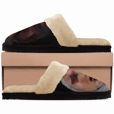 Men F Fuzzy Slippers