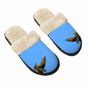 Men Soaring Swallow Fuzzy Slippers