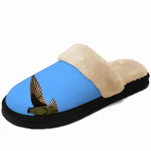 Men Soaring Swallow Fuzzy Slippers