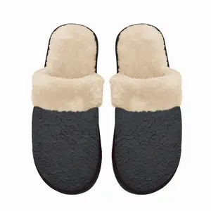 Men Black Ii Fuzzy Slippers