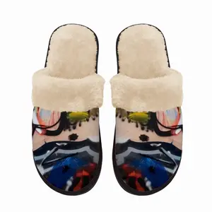 Men Trapdoor Fuzzy Slippers