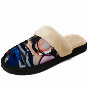 Men Trapdoor Fuzzy Slippers