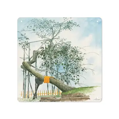 The Sacred Branch Square Iron Painting (Multi-Size)