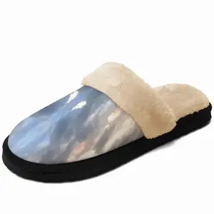 Men Unidentified Flying Sunset Fuzzy Slippers