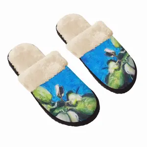 Men Still Green Little Appell Fuzzy Slippers