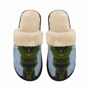 Men Angry Totem Birds Fuzzy Slippers