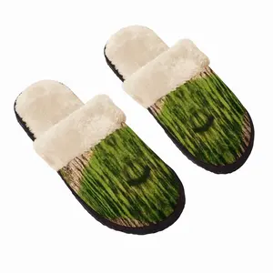 Men Happy Apple Pickin Fuzzy Slippers