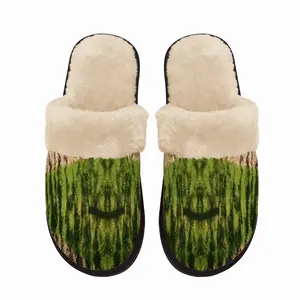 Men Happy Apple Pickin Fuzzy Slippers