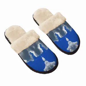 Men Ram In The Clouds Fuzzy Slippers