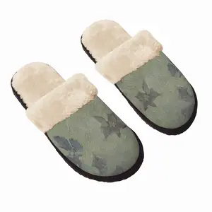 Men Clematis Vine Fuzzy Slippers