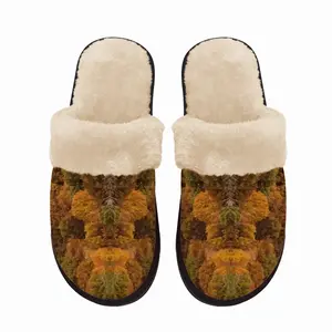 Men Magic Mushroom Mountain Fuzzy Slippers