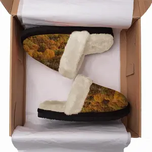 Men Magic Mushroom Mountain Fuzzy Slippers