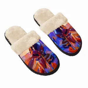 Men Glass Fuzzy Slippers