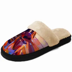 Men Glass Fuzzy Slippers