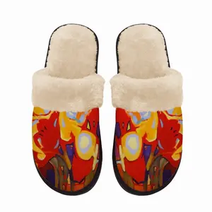 Men Tulips Fuzzy Slippers