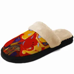 Men Tulips Fuzzy Slippers