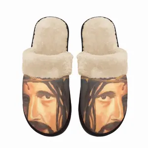 Men Christ Fuzzy Slippers