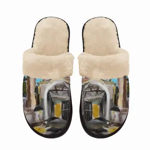 Men Beauty Of Garden Fuzzy Slippers